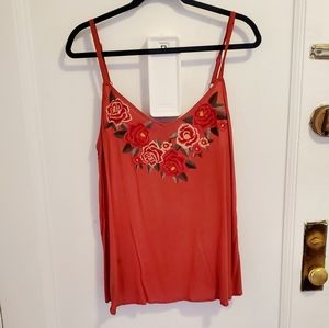 Torrid Size 0 Embroidered Neck Cami